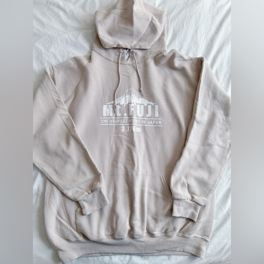 Mt. Fuji Beige Hoodie